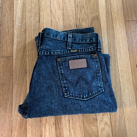 Wrangler Other - Wrangler Men's Acid Wash Navy Jeans 36x32